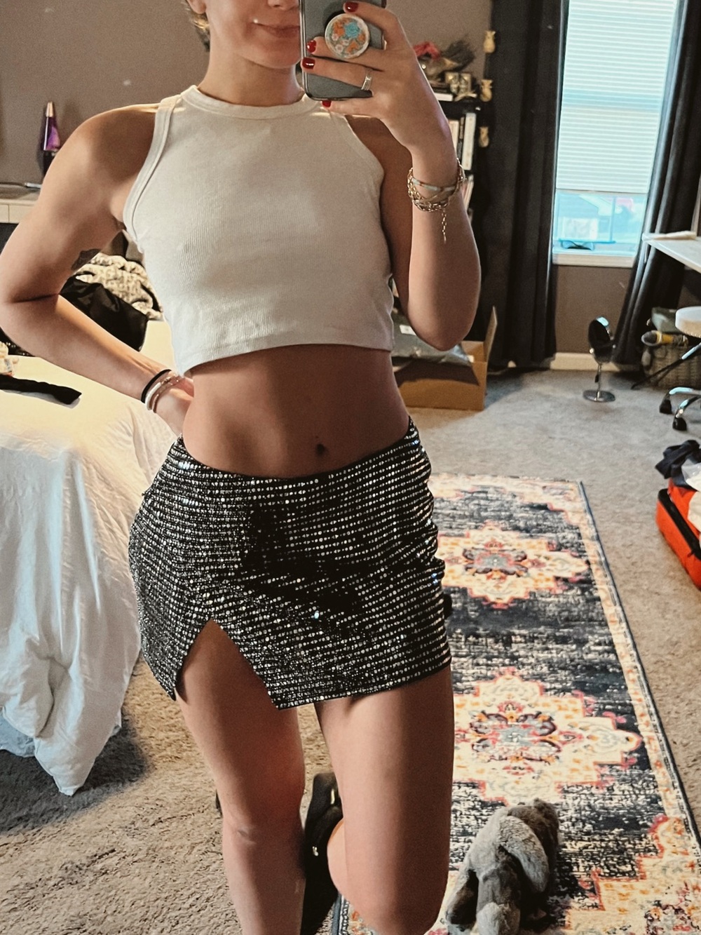 Windsor sparkle mini skirt